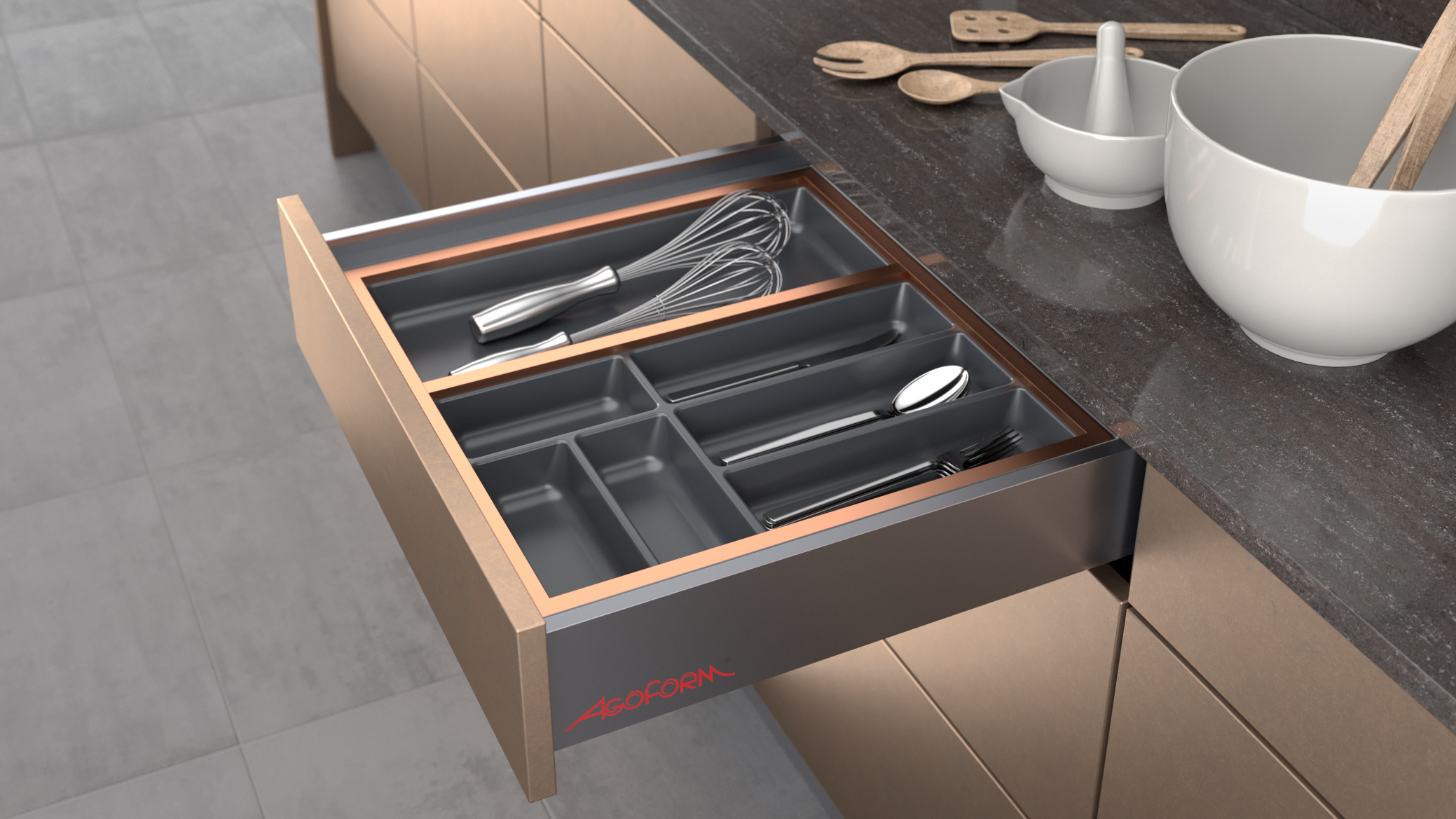 Cutlery insert CADRE II